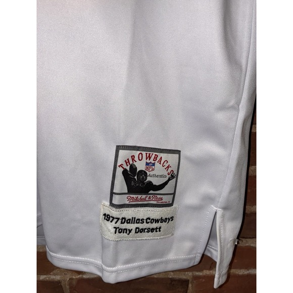 Mitchell & Ness Tony Dorsett Dallas Cowboys #33 1977 Throwback NFL Jersey NWT - Picture 2 of 12